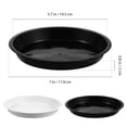 thumbnail image 2 of UPOUART 12Pcs Round Plant Pot Tray Plastic Water Tray Stable Base for Flower Pots, 2 of 7