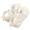 thumbnail image 1 of Liyamei Sandales Romaines à Semelle Souple pour Enfants Blanc 16, 1 of 5