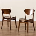 thumbnail image 5 of Bowery Hill Walnut Brown Finished Wood 2-Piece Dining Chair Set, 5 of 8