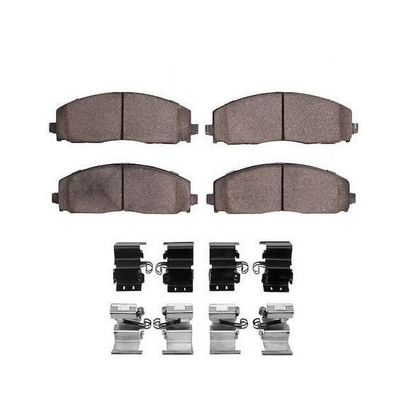 Front Brake Pad Set - Compatible with 2012 - 2016 Chrysler Town & Country 2013 2014 2015