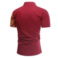 thumbnail image 2 of Qiopertar Liquidation à Moins de 5$ Chemise Décontractée à Manches Courtes Imprimée avec Boutons Colorés en Solde, 2 of 3