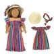 thumbnail image 1 of Ganfancp Vestido de Muñeca de Niña Hermoso Vestido Adecuado para Muñeca de 18 Pulgadas Vestido de Muñeca de Navidad Sin Muñeca y Sin Zapatos Artículos En Liquidación 1X Vestido 1X Sombrero, 1 of 6