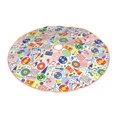 thumbnail image 2 of Bingfone Christmas Tree Skirt Mat Christmas Decoration Interior 48" -Retro Musi Disco, 2 of 6