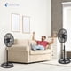 thumbnail image 2 of Ventilador Pedestal de Piso Giratorio Con 3 Velocidades de Potencia Estructura de Polipropileno Altura Ajustable y Motor de Aluminio de 5 Aspas 18 pulgadas Set 2 Piezas, 2 of 9