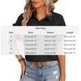 thumbnail image 3 of Gamivast Button Down Shirts for Women Collared Short Sleeve Business Casual Work Tops Loose Fit Subtle Striped Texture Soft Breathable Professional Summer Tops, 3 of 6