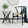 thumbnail image 4 of Pemberly Row Contemporary Glass Starlight Side Table in Black, 4 of 4