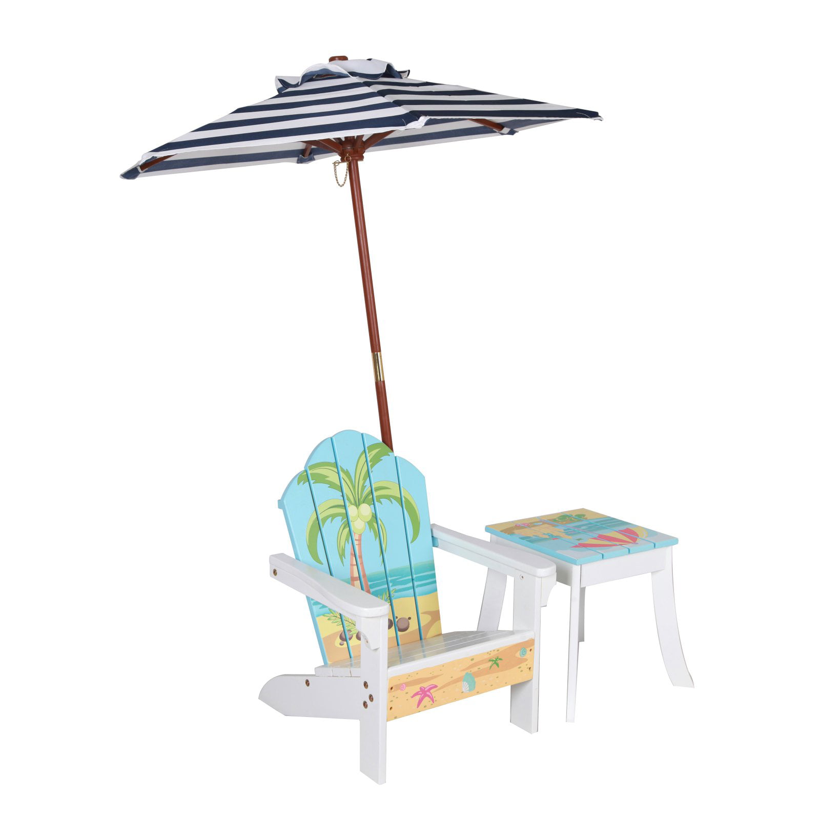 child's adirondack chair with umbrella