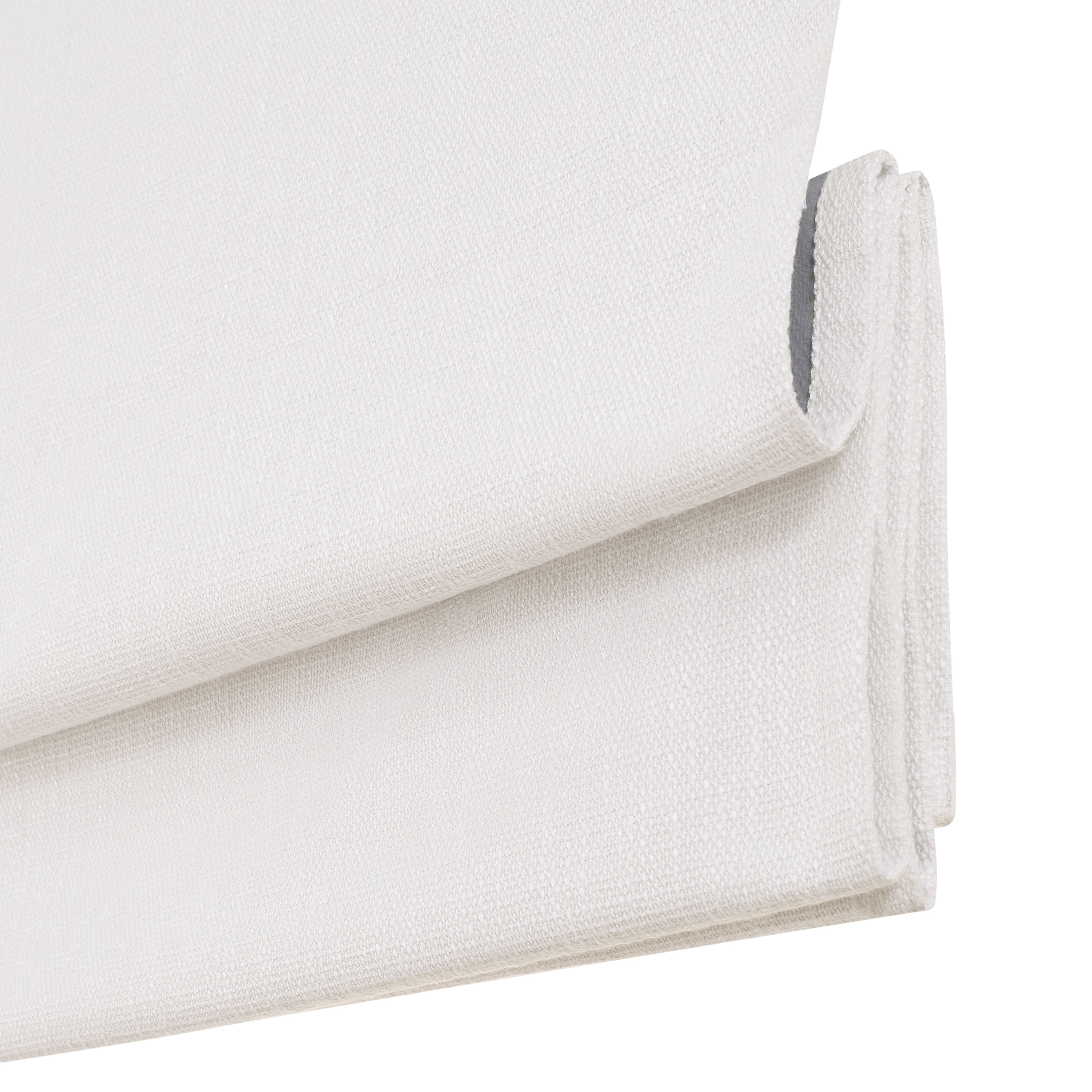 Eclipse Drewton Motorized 100% Blackout Cordless Roman Shade, 35"x64", White
