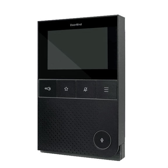 DoorBird IP Video Indoor Wall Station Intercom A1101, 4" Color Display - Surface mounting - WiFi Ethernet and POE Black Edition Special Color Black