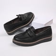 thumbnail image 5 of Dazzher Women's Classic Penny Loafers Round Toe Platform Slip On Shoes for Casual Daily Wear, 5 of 7