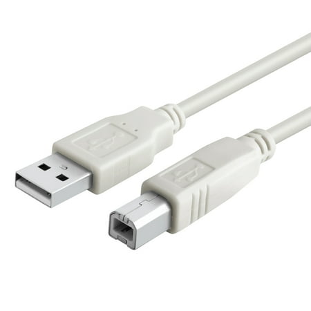 3ft HP PSC All-in-One Printer USB 2.0 Cable Cord A-B, Beige or White