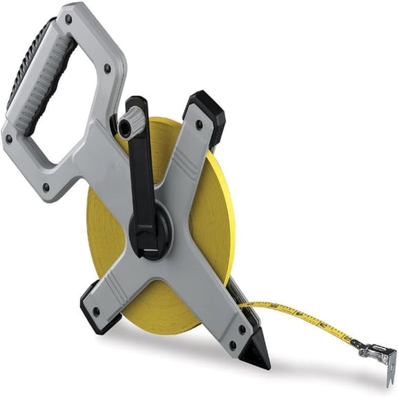 Open Reel Long Steel Tape Measure, 100-Feet