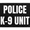 Police K-9 Unit, variant on Thin Blue Line Patch - Removable Patch