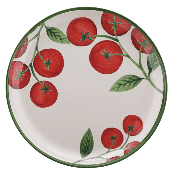 Better Homes and Gardens Bamboo Melamine Tomato Dinner Plate, 10.75 Inch, Red