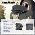 thumbnail image 3 of AutoShack Front & Rear Premium Ceramic Brake Pad Set for Dodge & Chrysler, Grand Caravan 2008-2011 Town & Country 2008-2011 Journey 2009-2012, FWD AWD L4 2.4L V6 3.3L 3.5L 3.6L 3.8L 4.0L, 3 of 5