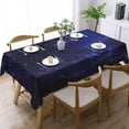 thumbnail image 2 of Galaxy Universe Rectangle Tablecloth Starry Night Table Cloth for Kitchen Dining Sky Stars Tablecloths Deep Outer Space Table Cover Decor for Party Patio 60 x 84 Inch, 2 of 7