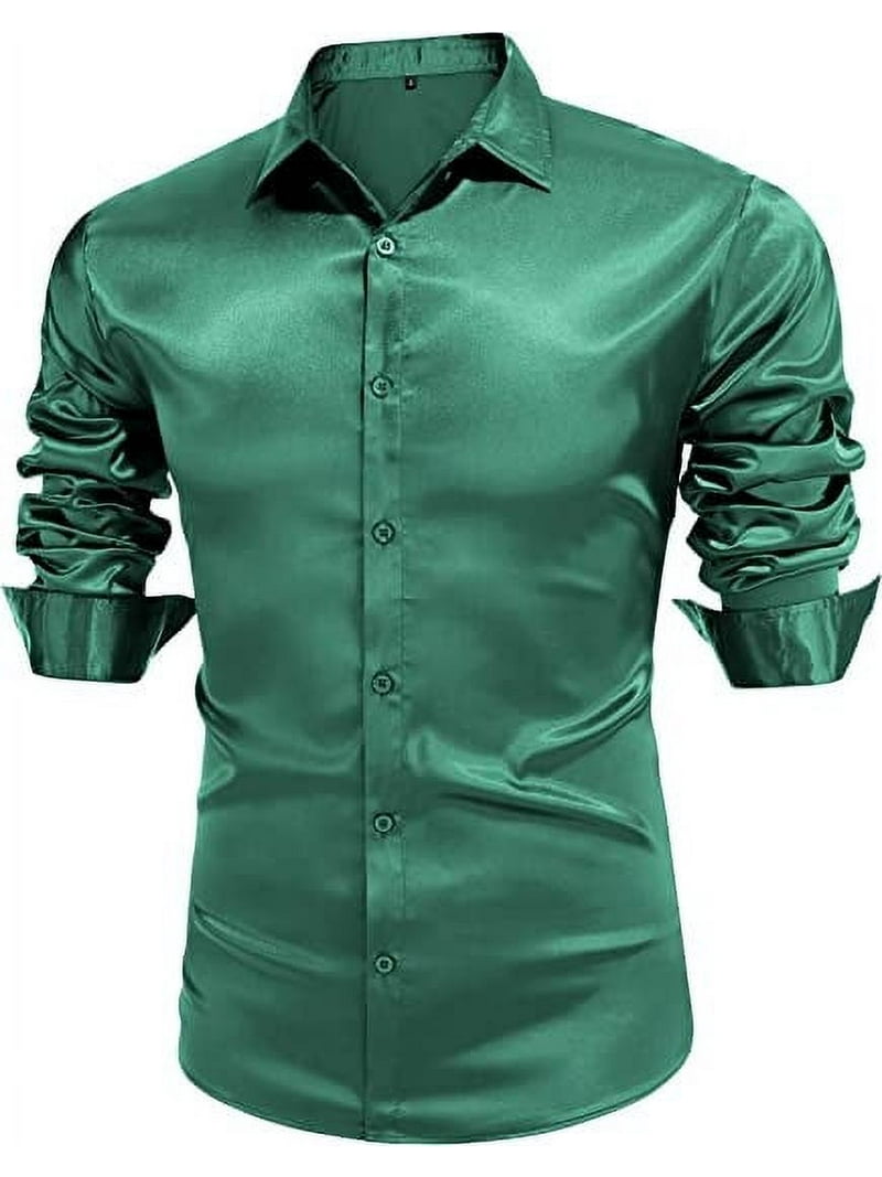 slim fit dress slacks Olive Green Formal Shirt (Modern Fit)