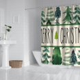 thumbnail image 2 of Merry Christmas Triangle Tree Shower Curtain,Washable Show Curtain with Hooks Basic Polyester Fabric Bathroom Curtains for Thanksgiving Day Fall Party Home Decor, 2 of 5