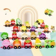 thumbnail image 1 of Juego tren palabras mara Educación temprana Vocabulario Inglés Iluminación Bloques ensamblaje Tire a lo largo l tren Juguetes Hugo vehículo de juguete, 1 of 9