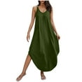 thumbnail image 2 of OSFVNOXV Women Summer Maxi Dress Casual V-Neck Sleeveless Boho Spaghetti Strap Flowy Long Sundress Halter Tie Back Beach Dresses, 2 of 8