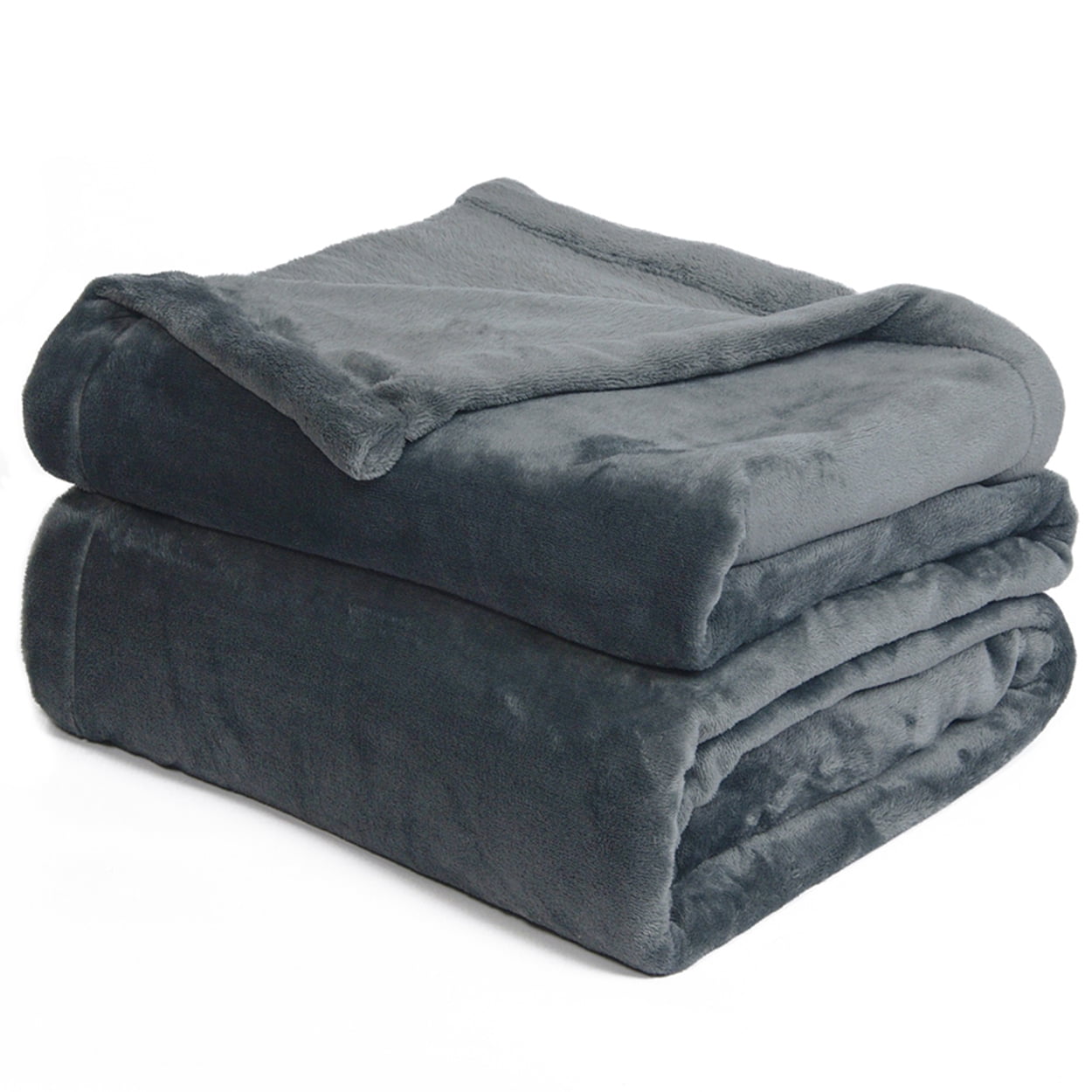 Effortless Bedding Oversized Patented Semi Fitted Plush Bed Blanket