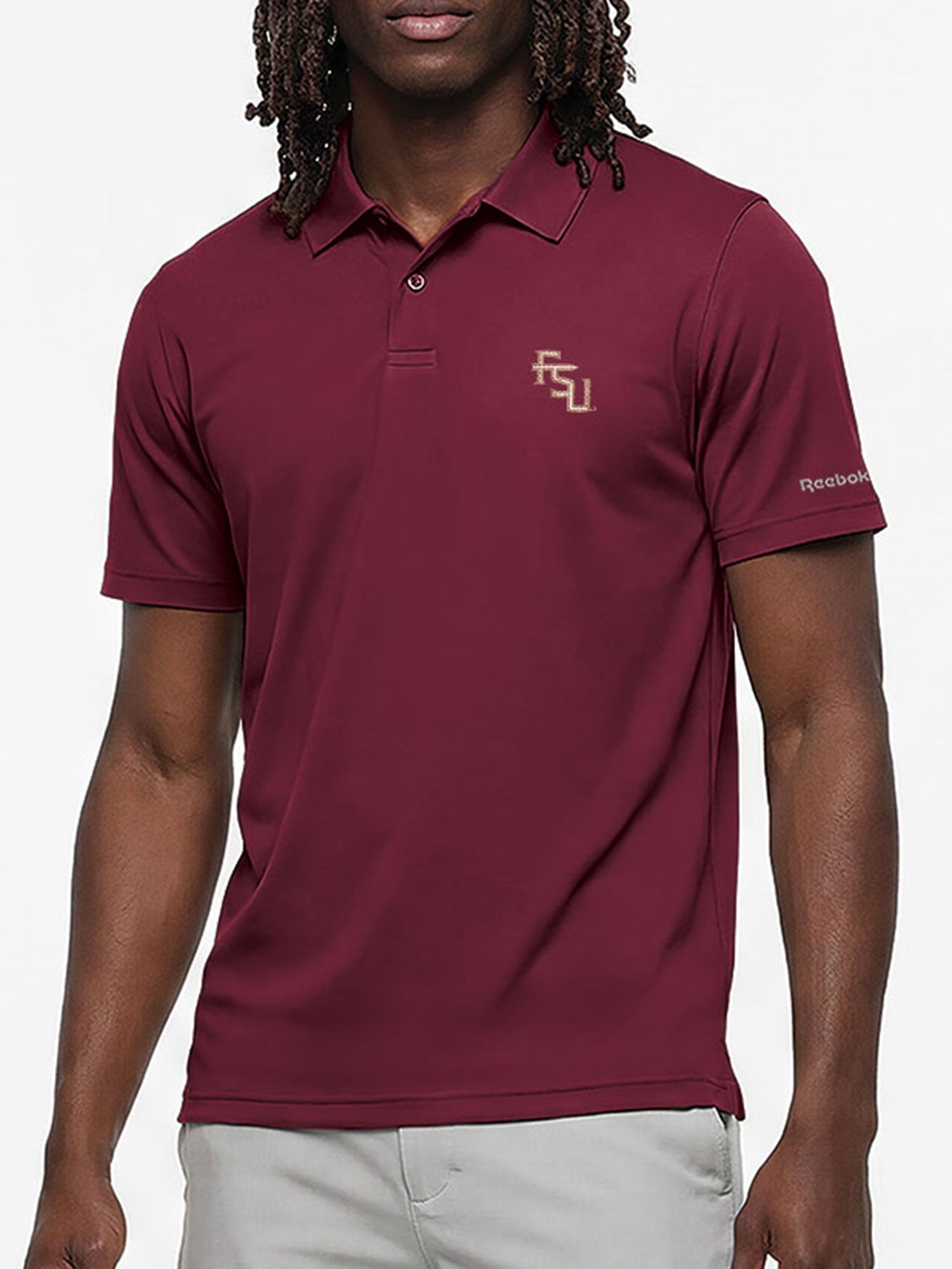 Florida State Seminoles Reebok Mens Short Sleeve Polo Shirt