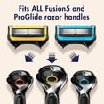 thumbnail image 2 of Gillette Mens Razor Blade Refills, 4 ProGlide Chill Cartridges, 4 ProGlide Shield Cartridges, Shields against Skin Irritation, Cools to sooth skin, 8, 2 of 7