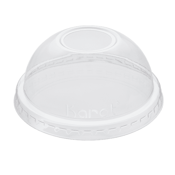 Lollicup C-KCDL90 Karat PET Dome Lid, Fits 12 oz - 22 oz Paper Cold Cups (Pack of 1000)