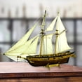 thumbnail image 3 of Ruiboury Wooden Ship Models DIY Build Kits Creative Gift Set Fun Nautical Themed Project For Kids Sailboat Models Holiday Bedroom, 3 of 6