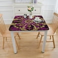 thumbnail image 3 of nygtbtfer Purple Mandala Tablecloth, Middle Eastern Retro Floral Motif, Dining Room Kitchen Rectangular Table Cover,, 3 of 7