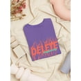 thumbnail image 3 of Delete Negativity Hot Salmon Shaped T-Shirt Women -Image by Shutterstock, Female XX-Large, 3 of 4