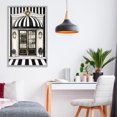 thumbnail image 3 of Stupell Industries Art Deco Paris Storefront Facade Gray Framed Giclee Art, 20 x 30, by Petals Prints Design, 3 of 8