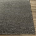 thumbnail image 2 of Hauteloom Hoyt Living Room, Bedroom Area Rug - Solid & Striped - Charcoal, Off White - 2' x 3', 2 of 11