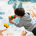 thumbnail image 6 of CURLYOOT Lovely Sea Animal and Plant Rug for Living Room Bedroom, 4x6 Ft Washable Area Rug, Non Slip Rugs for Entryway, Large Carpet for Indoor Dining Room, 6 of 8