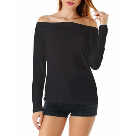 One off-the-shoulder sweetheart and Satin stretch