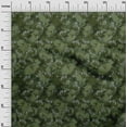 thumbnail image 3 of oneOone Cotton Jersey Olive Green Fabric Florals Sewing Material Print Fabric By The Yard 58 Inch Wide, 3 of 6
