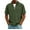Army Green, variant on Men's Casual, Short Sleeve Quarter Zip Corduroy Shirt with Chest Pocket for Versatile Daily Wear and Business Casual Occasions