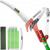 VEVOR Pole Saws For Tree Trimming, 26 Foot Pruning Saws, Alloy Steel Tree Pruner, Extension Pole, Tree Pruner Extendable, Tree Trimmers Long Handle for Sawing and Shearing