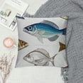 thumbnail image 2 of Qinduosi  Vintage Fish Collection Pillow Cover ,Decorative Couch Pillow Cover for Sofa,Cushion Case Indoor Outdoor Home Decoration White, 2 of 5
