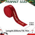 thumbnail image 4 of Christmas Velvet Wired Edge Ribbon,0.98 inch Wide Xmas Tree Velvet Wired Ribbon,Christmas Ribbon for Tree Decorations, Gift Wrapping, Wreaths, Garlands, Bows,Christmas Tree Decoration, 4 of 4
