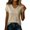Khaki, variant on Women's Tshirt Lightweight Soft V Neck Short Sleeve Solid Casual Basic Top Summer Loose Comfortable Stretchy V-Neck Tee, Pink M