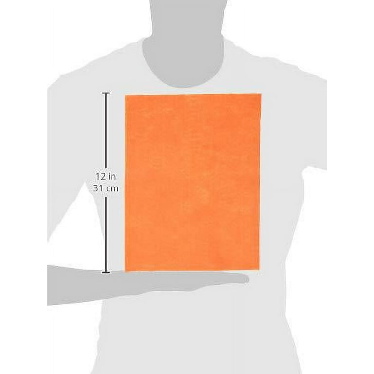 High Quality Craft Felt Sheet 9 x 12: 25 pcs, Orange 