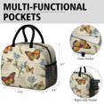 thumbnail image 6 of Obrewu Pioneer Flower and Butterfly Lunch Bag for Adult, Insulated, Leakproof, Oxford Cloth, 6 of 7