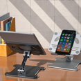 thumbnail image 4 of Soporte para tableta y PC Soporte para teléfono móvil Soporte plegable para iPad Soporte para teléfono móvil Negro, 4 of 4