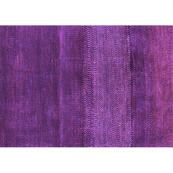 Ahgly Company Indoor Rectangle Abstract Purple Contemporary Area Rugs, 7' x 9'