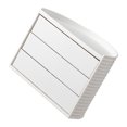 thumbnail image 2 of Organizador de maquillaje Ins Style con rotación de 360 grados, diseño semicircular único, a prueba de polvo para escritorio, tocador de baño, color blanco, 2 of 12
