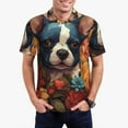 thumbnail image 1 of Fotbe Cute Colorful Flower French Bulldog Camiseta Polo de Golf para Hombre con Estampado – Camisa Deportiva Transpirable con Cuello Abotonado-3X-Large, 1 of 6