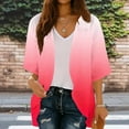 thumbnail image 2 of Swimsuit Coverup for Women Summer Short Sleeve Bathing Suit Cover Up Loose Fit Casual Summer Tops, 2 of 7