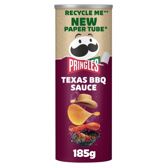 Pringles Texas Bbq Crisps 185G, Imported from Britain
