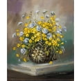 thumbnail image 2 of Schottler, Katharina 15x17 Black Ornate Wood Framed with Double Matting Museum Art Print Titled - Basket in yellow, 2 of 4